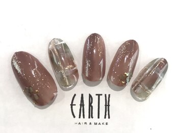 アース コアフュールボーテ 新潟中野山店 (EARTH Coiffure beaute')/くすみピンクチェック　￥5000