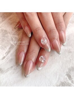 チュチュアチュチュ(chuchu a chuchu)/moca beige × silver french