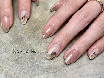 キールネイル(KeyleNail)/ニュアンス×シェル