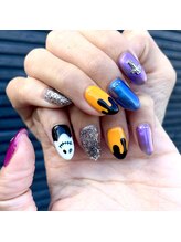 アールネイルドットコム(R*NAIL.com)/持ち込みハロウィンネイル