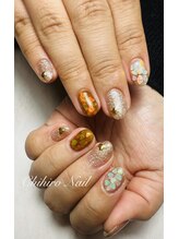 チヒロネイル/ハート埋め込みネイル