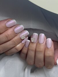 バーチャルフレンチミラーネイル