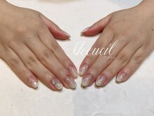 アクイユ 銀座店(ACCUEIL)/ホワイトラメネイル