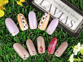 プロフェッショナル ネイルサロン ラヴィアス(LAVIAS)/【定額メニュー】シンプルアート