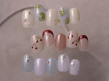 アイネイルズ 恵比寿店(I nails)の写真/一番人気のコース☆毎月変わる季節のこだわりデザイン♪マンスリーCollection8500円[恵比寿]