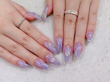 ネイル ビューティーマジック 葛西本店/パープルニュアンスネイル