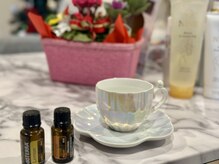 施術前後はオレンジとレモンの精油ドリンクをお楽しみ下さい♪