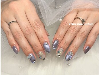 ティミネイルサロン(Timi nail salon)の写真/迷ったらコレ！ベーシックシンプル定額コース☆カラー変更可能であなただけの指先を演出します◎