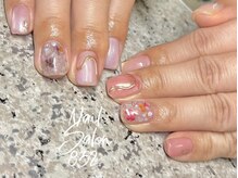 ハチミツ(832)の雰囲気（◎お花×ニュアンス　春カラーver.◎《アート8本　7200円》）