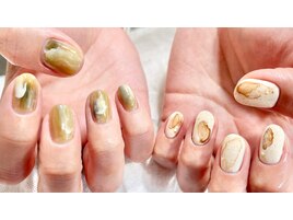 ちぐはぐニュアンスネイル