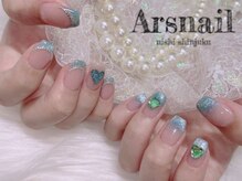 アルスネイル(Ars nail)/グリーン推しネイル