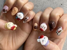 ちいかわ　バレンタインネイル