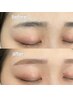 眉毛カラー+美眉毛アイブロウWAXスタイリング+眉メイク仕上げ￥6300［眉毛］