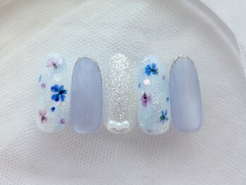 ネイルサロン ヴィクシア(Nail Salon VIXIA)/期間限定】紫陽花ネイル