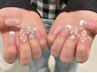 ◆オフ無料◆10本アート+パーツ2個付き¥9100