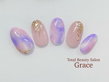 アイラッシュアンドネイルサロン グレイス(Grace)/春色ニュアンスネイル