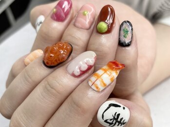 ハルズネイルラボ(HAL's Nail Lab)/寿司ネイル