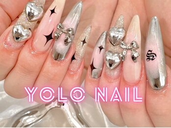 ヨロネイル 心斎橋店(YOLO NAIL)/ガーリー×メタリック感
