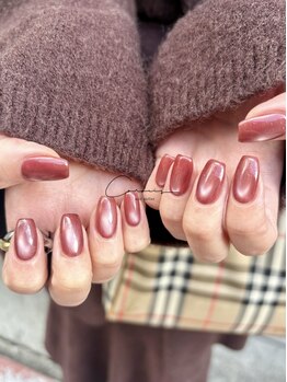 ネイル アトリエ クロリ(nail atelier Coloris)の写真/マグネットやシンプル・ニュアンスネイル等も、きらりと個性が光るcolorisでしかできないネイルをご提案◎