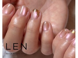 ベージュピンクマグネット