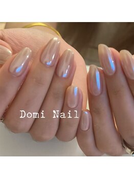 Domi Nail Salon 渋谷店　長さだし/持ち込み/フィルイン/ワンホン/オーロラワンカラー＊