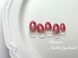 ピンク逆フレンチ