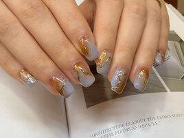 春ネイル　ニュアンス