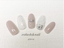エストラッシュアンドネイル 銀座店(est lash&nail)/似合わせマーメイドネイル　