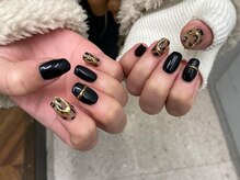アイスタジオ アンド ダブルネイル 河原町店(EYE STUDIO&W NAIL)/レオパードネイル