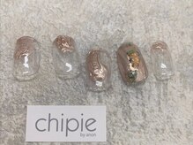 シピー(chipie by anon)/うねぽこ×ピンクシルバー ¥5580