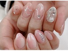 ディーネイル 天王寺(D-nail)/【小山】ハート&オンブレネイル