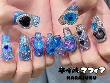 ネイルマフィア 原宿(NAIL MAFIA)/クリアブルーパーツ盛り♪