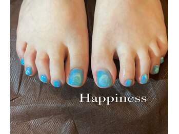 ネイルハウス ハピネス(HAPPINESS)/フットシンプルアート