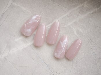 人気デザイン♪大理石ネイル