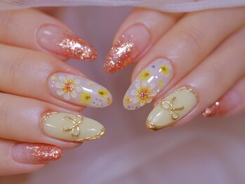幻之花ネイルの写真/【銀座駅3分】自爪を削らないフィルインで美爪に★初回＆当店オフ無料！22時迄営業だからお仕事帰りにも◎