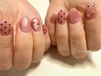 ジュエ ネイルスタジオ(jouer nailstudio.)/ハートネイル