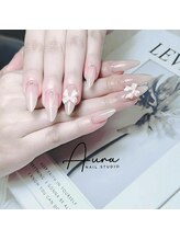 オーラネイル(Aura Nail)/上品ビジューネイル