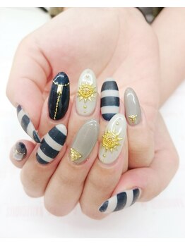 ネイリシャス(NAILICIOUS)/マットボーダーネイル☆