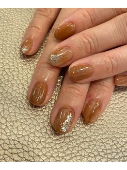 ヴェールサラン(Veil Saran)/カフェオレネイル