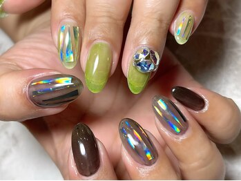 レディグリッター(Lady glitter)/アシメカラー×ホログラムシート