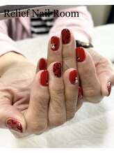 リリーフネイルルーム(RELiEF NAiL ROOM)/レオパードネイル