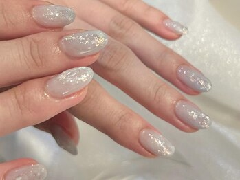 アイネイルズ 渋谷店(I nails)/【Karin.m】ブルーニュアンス