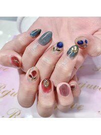 オシャレ☆イロチでバラネイル♪