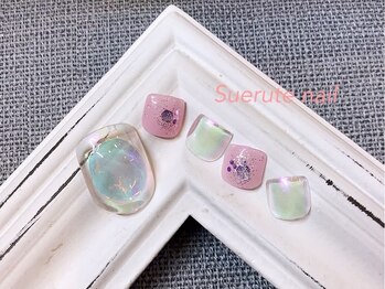 スエルテ ネイルサロン 北千住店/うるうる氷ネイル ¥9000
