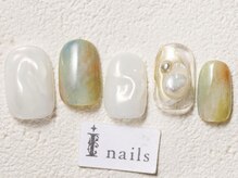 アイネイルズ 渋谷店(I nails)/夏の大人ニュアンス