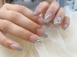 ビジューネイル/結婚式ネイル