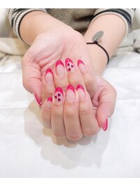 ネオンカラーフレンチハートホロ
