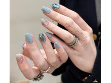 トゥートゥー(TOUTOU)/ドットx水色xホログラム