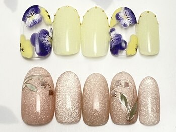 ラ カゼッタ(La casetta)の写真/【上:プレミ¥11900/下:アート¥9900】どのコースも丁寧なケア&美容保湿付!美しい自爪へ導きます♪