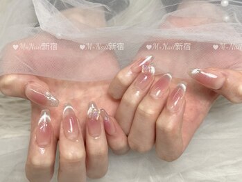 エムプラスネイル 新宿(M+Nail)/長さ出し★チークマグネット